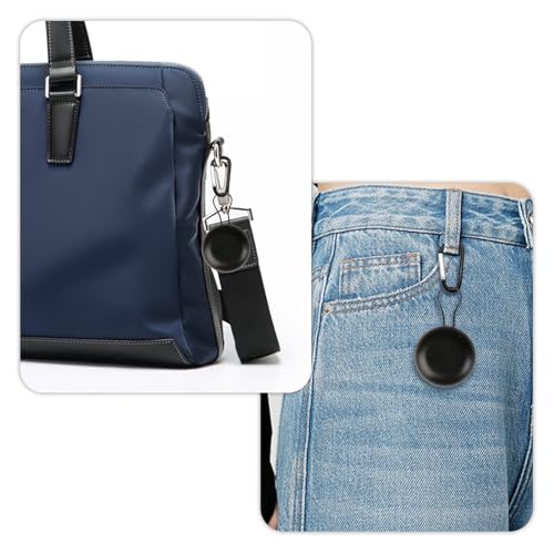 3 Pièces Étuis pour Bouchons d'Oreilles, Organisateur de Bouchons d'Oreille avec Mousquetons Forme D, Mini Boîte de Rangement pour Voyages(Noir) – vue 5