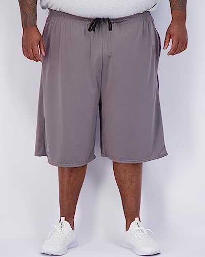 Image of Real Essentials Men's Big & Tall 3-Pack Dry Fit & Mesh Active Athletic Perfomance Shorts (3X-5X)
