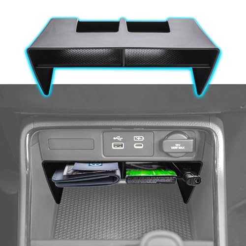EDBETOS CRV Opening Organizer Compatible with 2023-2024 2025 Honda CR-V Lower Center Console Accessories Hybrid/EX/EX-L/LX/SE/Sport/Touring, ABS Storage Insert Divider Slot Tray for Phone with Case