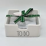 Rae Dunn TO DO Office Desk Holder - Post it Holder - Ceramic - Teacher Back to School gift
