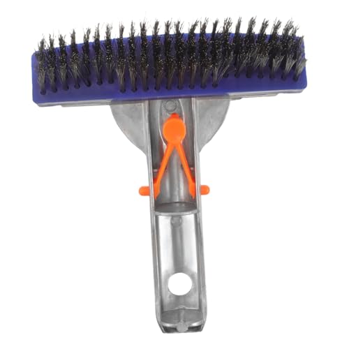 GANAZONO Cepillo de Limpieza para Piscina con Cabezal de Cerdas Densas para Tipo de Eliminación de Suciedad y Residuos Diseño Especial para Compatible con Varillas de Extensión No