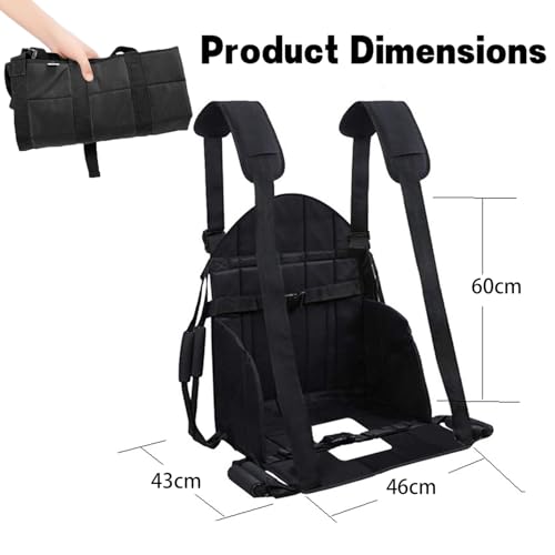 Cabestrillo de transferencia negro para movilidad en silla de ruedas 6