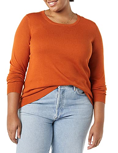 Image of Amazon Essentials Women's Long-Sleeve Lightweight Crewneck Sweater, Flattering (Available in Plus Size)