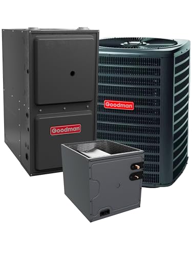 Goodman 3 TON 15.2 SEER2 Upflow R-32 AC System with 96% AFUE 100k BTU two stage Low NOx furnace (GLXS4BA3610 condenser with GR9T961005CN furnace and CAPTA3626C3 coil)