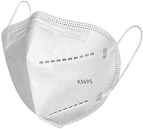 10PCS Disposable Face Mask 5-Layer Breathable Dust-proof Non-woven Face Masks Anti Pollution Mouth Cover For Optimum Protection (White)