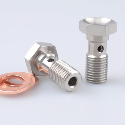 Image of AC PERFORMANCE 7 /16 x 20 Banjo Bolt, -4 AN, 25mm UHL, Stainless Steel, Pack of 2