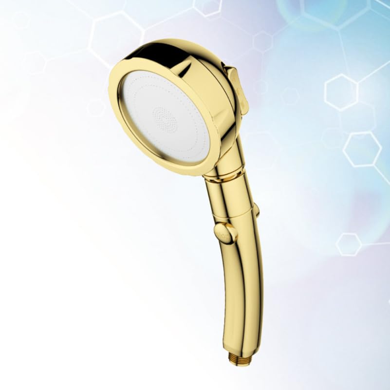 Cabezal de Ducha de Mano con Manguera, 3 Modos, Diseño Moderno Dorado miniatura 3