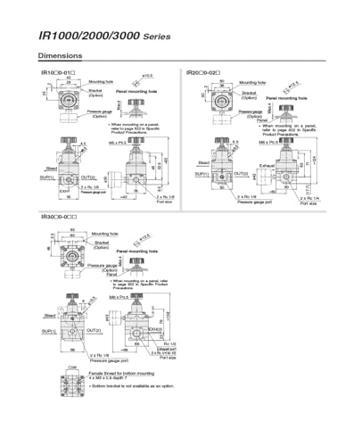 Régulateur de pression pneumatique IR2000-02 pour stopper les variations de flux - 7