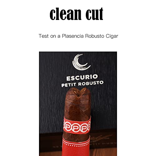 Cigarism V-Cut Cigar Cutter Stainless Steel Blade, Up To 60+ Ring Gauge In Leather Gift Case (Silver) #TOP4