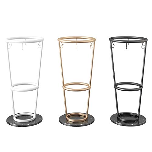Support de parapluie en fer forgé haut de gamme et socle marbre véritable