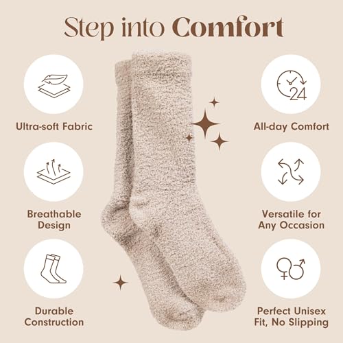 Image of Unboxme Gifts Warm & Cozy Ultra-Luxe Cloud Fuzzy Socks, Gifts for Women