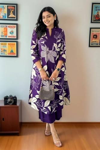 Image of Fashion Basket Wedani Cotton Printed Kurta Set for Women
