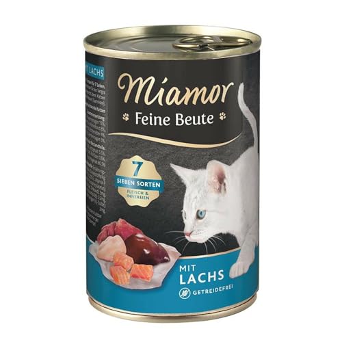 Produktbild von Miamor Feine Beute Lachs Nassfutter für Katzen - 12 x 400 g