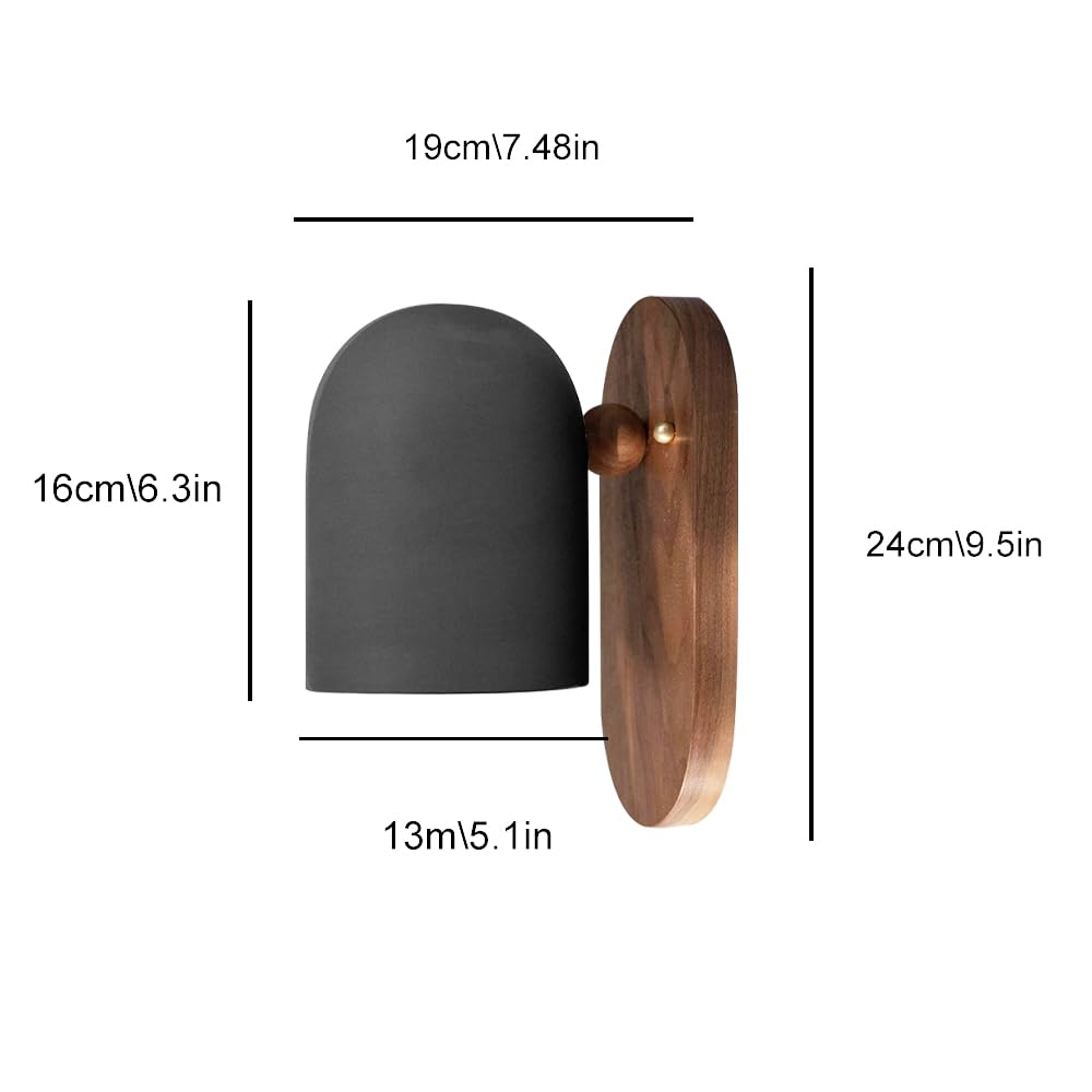 Moderne wandlamp van hout, wandlamp van metaal met stoffen Moderne wandlamp van hout, wandlamp van metaal met stoffen