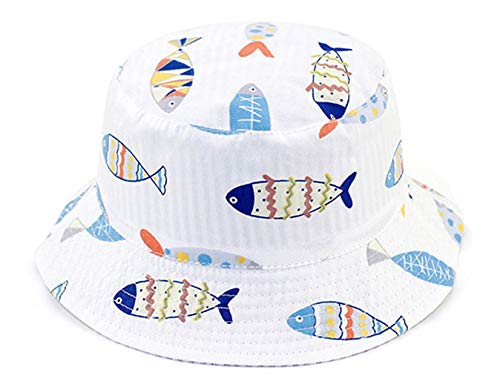 Chapeau de Soleil Protection du Soleil Garçons Filles Bambin Été Seau en Plein Air Plage Enfants Casquettes Cover