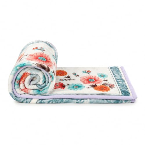 Image of Signature Special Limited Edition Super Soft Double Layered Blanket - 1100 GSM Winter Luxury - Reversible, Ultra Warm & Plush - King & Single Bed (Powder Blue, Double)