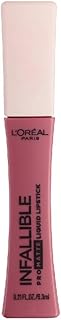 L'Oreal Paris Makeup Infallible Pro Matte Les Macarons Scented Matte Liquid Lipstick, Highly Pigmented, Longwear, Waterproof and Smudge Proof, Dose of Rose, 0.21 fl; oz.