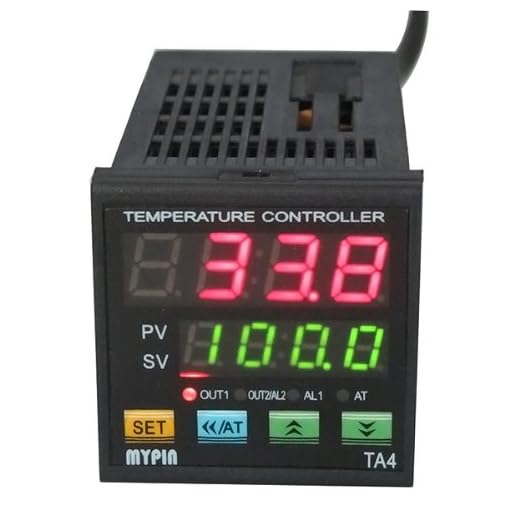 F/C PID Temperature Controller, AGPtEK Dual Display Digital Programmable Temperature Control TA4-SSR Solid State Relay with 2 Alarms