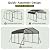 DAUSOLA 10x15 FT Metal Carport, Heavy Duty Carports Canopy with Updated Enhanced Base and Roof for All-Weather Use, Outdoor Galvanized Car Shelter, Car Port Garage for Car, Boats and Tractors, Grey