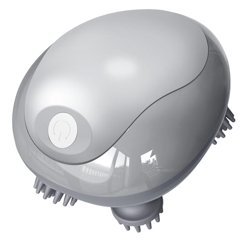 cotsoco Electric Pet Massager for Cats and Dogs Care with 8 Massage Heads, Handheld Cordless Head Scratcher Scalp Massager for Hair Growth, Deep Clean