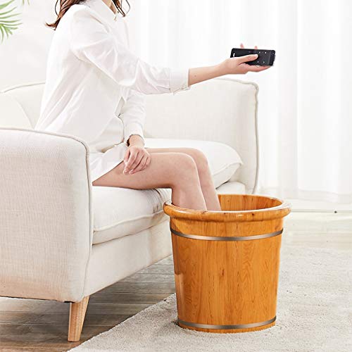 Spa de pies con masaje y cubierta 40cm madera miniatura 6