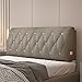 Generic Kopfteilkissen, Gepolstertes Bett, Rückenlehnenkissen Taillenstützpolster Waschbarer Bezug Lendenpolster Weiche Hülle Für Schlafsaal, Bank, Schlafzimmer,B,with headboard 59"/150cm