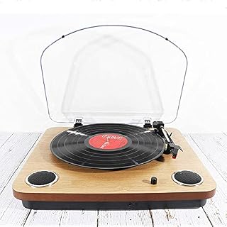 AMZOPDGS Boîte à Musique Tourne-Disque Portable, Vintage Turntable 3-Speed Belt Drive Vinyl Player LP Record Player… - Les Beatles, Paul McCartney, John Lennon, RIngo Starr, George Harrison