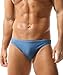 Mens Gradient Swim Briefs Stylish Comfortable Bikini Swimwear Sexy Micro Swimsuit Bathing Suit (2558Darkblue, L)