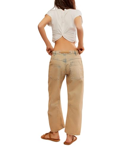 Image of Free People Moxie Low Slung Pull-On Barrel