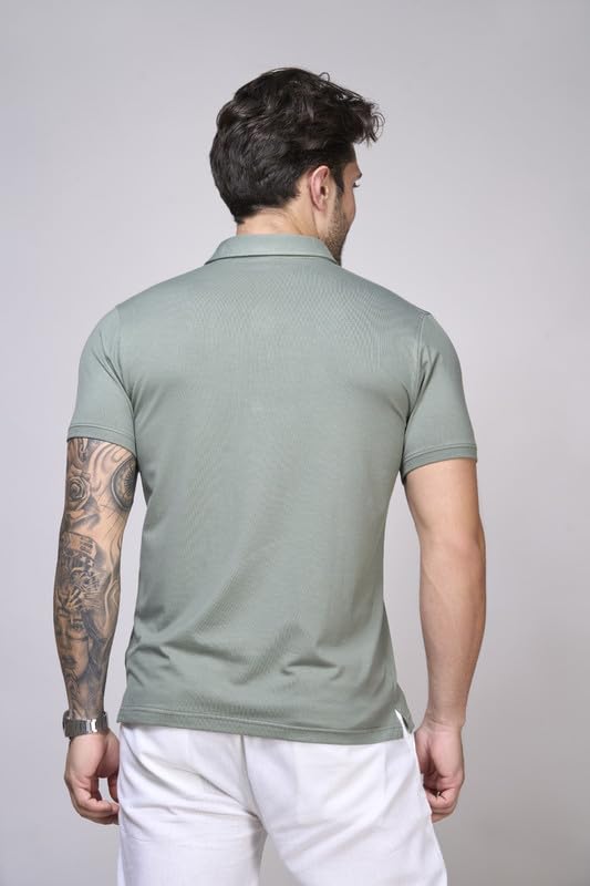 Image of Interwove Bamboo Knitted Polo T-Shirt