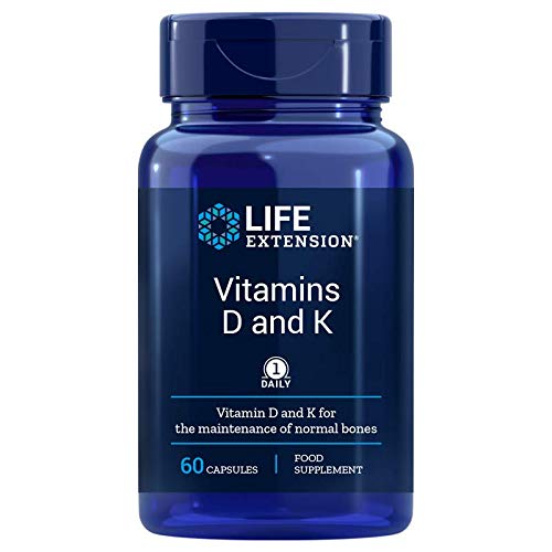 Life Extension, Vitamin D und K Depot, 3-Tage Dosis, 60 vegane Kapseln