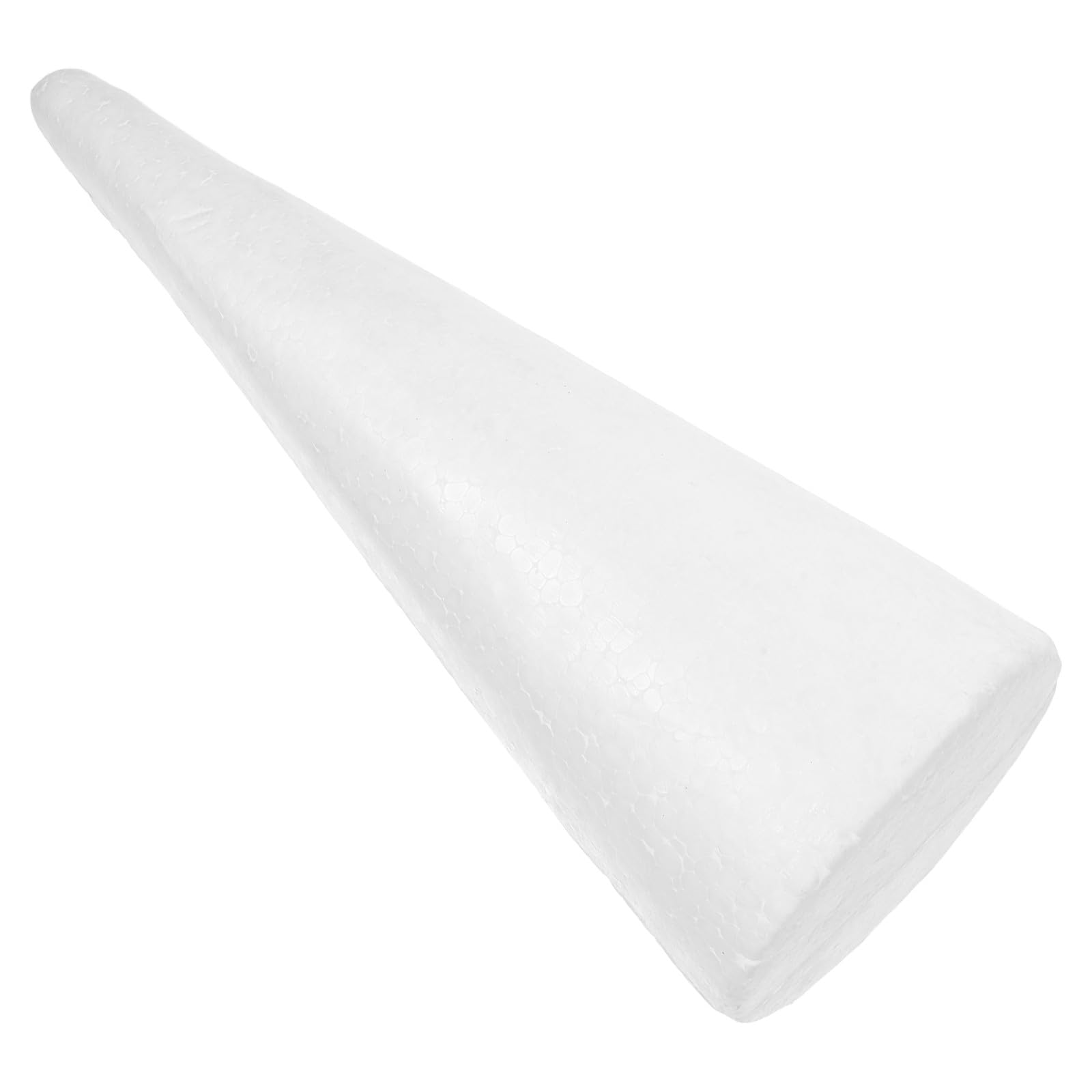 Abaodam Blank Foam Cone DIY Art Foam for Holiday and Indoor Christmas Table Centerpieces 40Cm Height 13Cm Base