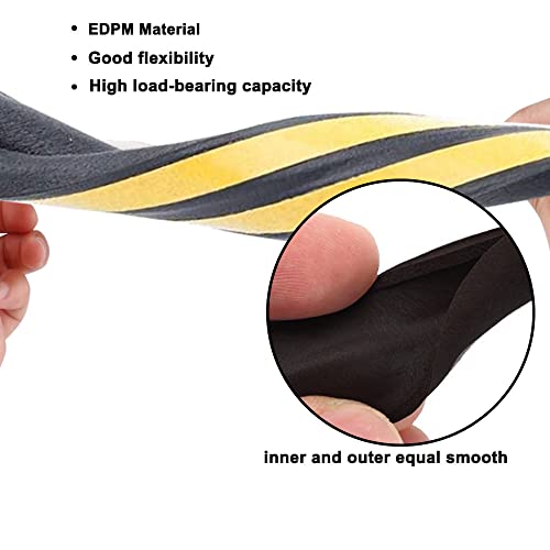 Image of Sealing Tape for Doors, Windows, Door Seal, Self-Adhesive Window Seal, Sealing Strips, Rubber Foam Seal Strips, Sound Insulation, Black