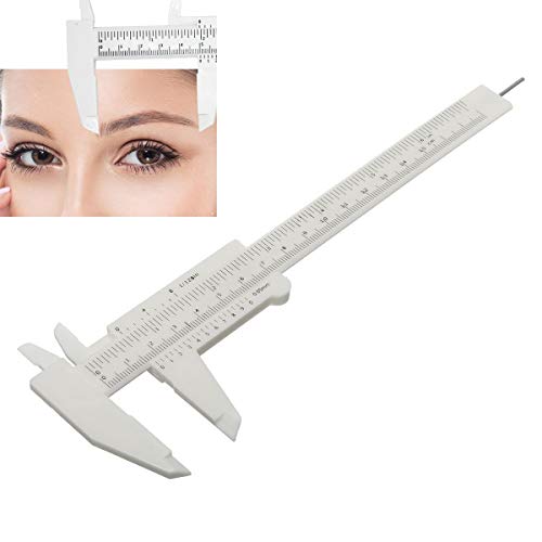 Vernier étrier étanche sourcils en plastique permanent maquillage règle étudiants Outils de mesure expérimentaux pour le maquillage permanent tatouage sourcil lip