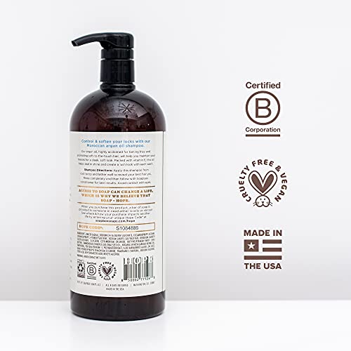 Soapbox Argan Oil Shampoo, Sulfate Free, Paraben Free, Silicone Free, Color Safe, And Vegan Hair Shampoo | Control & Soften Shampoo (33.8 Ounces) #TOP7