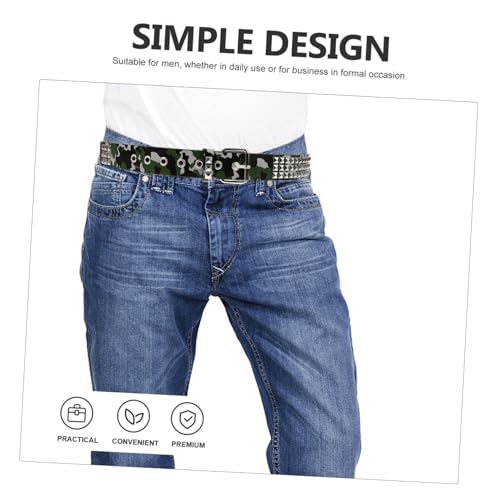 Men Adjustable Camouflage Belt for Casual Formal Wear Stylish Trouser Accessory for Gentlemen for Him Camouflage3