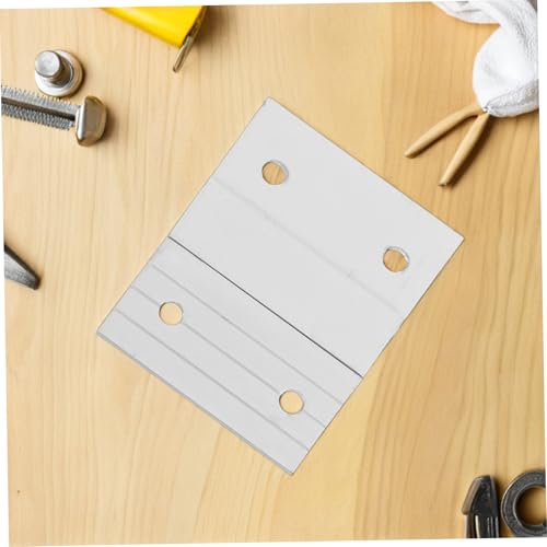 Image of UKCOCO Hanging Mirrors Shelf Wall Mount Picture Frame Mounts Picture Hanging Hooks Mirror Mounting Hardware French Cleat Hangers Mirror Bracket Hardware Kit Level Tool Silver Metal