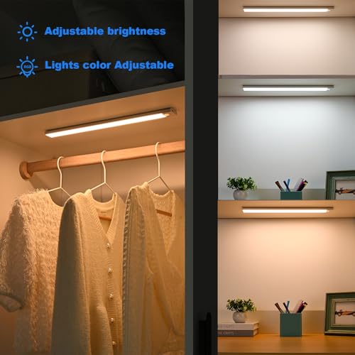 Image of Closet Light Magnetic 12 inch Battery Powered Closet Light | Magnetic 12 inch Wall Light, Rechargeable Battery Powered, Motion Smart Sensor, Punch Free, No drilling /wiring required