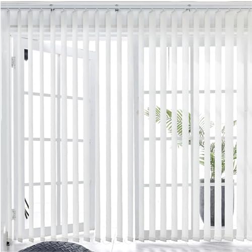 HDEYRSX Estores Verticales para Puerta Corredera Ventana,Cortina Lamas Verticales Translúcida,Controlar la luz, Dar privacidad,Persianas Verticales Opacas para la Oficina o Casa (55cm x 140cm)