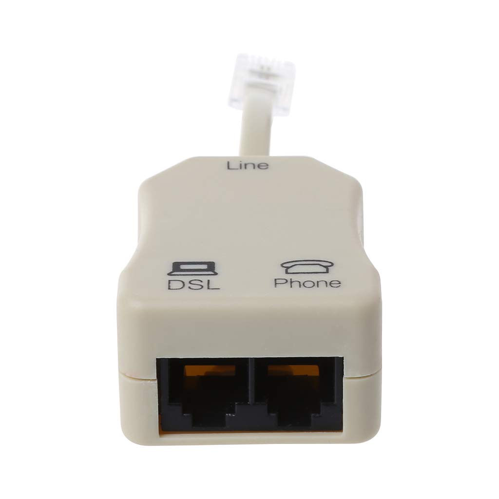 REDYY Telephone Filter Rj11 Interface ADSL Modem Anti Noise Adsl Modem Rj11 Adapter in-Line Splitter