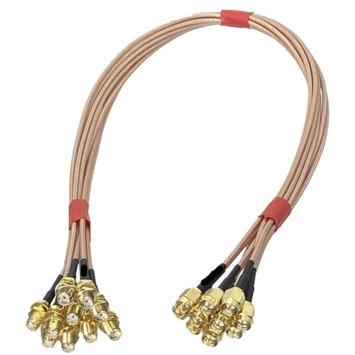 5�`10�� RG316 SMA �I�X�v���O - ���X�W���b�N �o���N�w�b�h�i�b�g�R�l�N�^ R*/F �s�O�e�[�������W�����p�[�P�[�u�� 4�C���`�`10�t�B�[�g(10Pcs,2M)