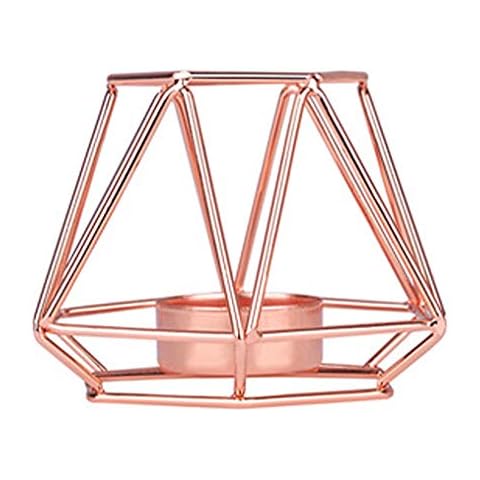 Gaorui Gold Geometric Candlestick Holders Cover