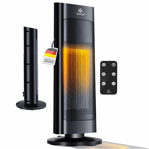KESSER® Heizlüfter mit Fernbedienung energiesparend leise 2000W...