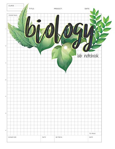 Biology Lab Notebook: 8.5x11" 98 Pages of 1/4" Grid Paper for Lab ...