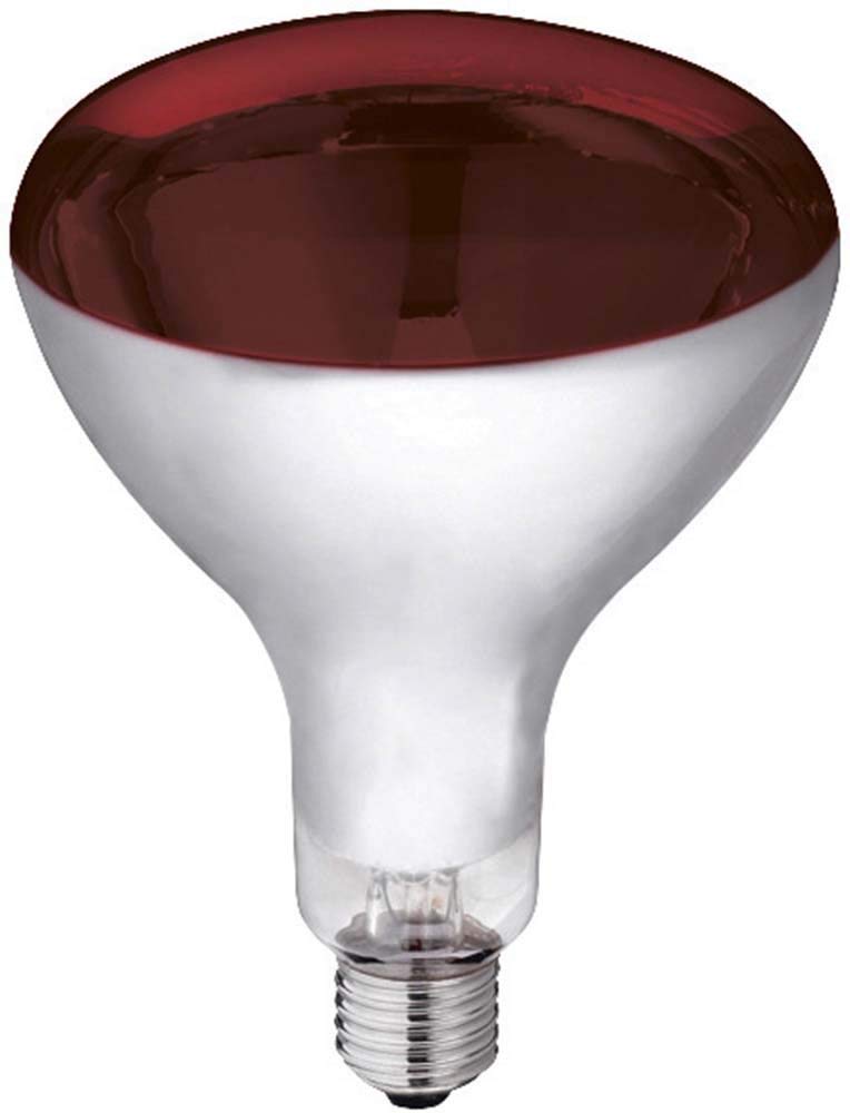 Kerbl Infrarotlampe rot (150 W, Wärmelampe für Schweine + Geflügel, Laufzeit max. 5000 Stunden, Lampensockel E27, Stalllampe) 22244