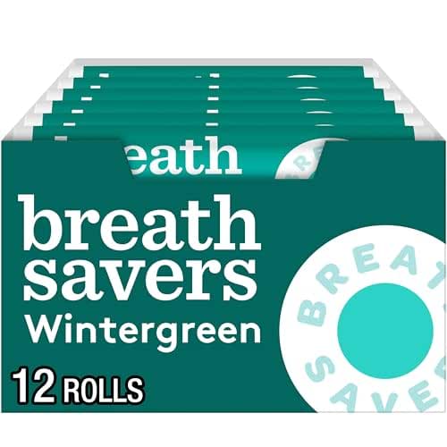 BREATH SAVERS Wintergreen Sugar Free Breath Mints Rolls, 0.75 oz