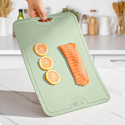 Gintan Tpu Cutting Board, Bpa-Free, With Knife And Juicegroove,Scratch Resistant Flexible Cutting Boards For Kitchen, Dishwasher Safe, Easy-Grip Handle, Non-Slip #TOP6