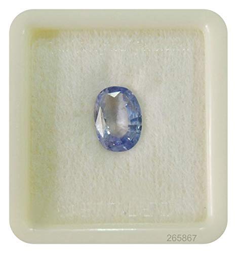 KIRTI GEMSKirtiGems 5.25 Ratti 4.72 Carat Blue Sapphire (NEELAM/NILAM Stone) Certified Natural Gemstone