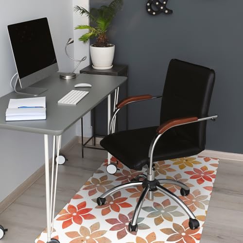 Tapis de protection de sol 140x100 cm en PVC imperméable pour chaise de bureau - 5