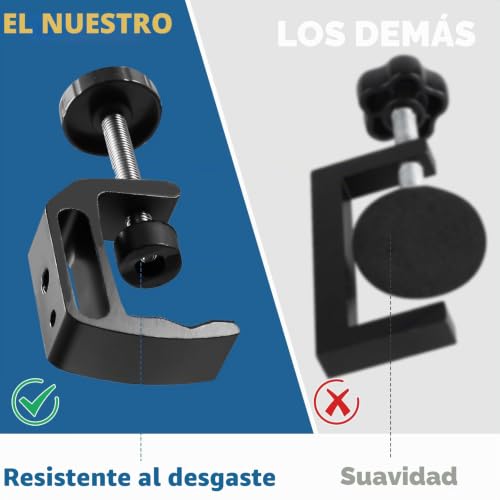 Miniatura 4 de 2 Piezas Abrazaderas En C De Trabajo Pesado Ajustables De Metal Tornillo Tiger Abrazaderas Para Carpintería Instalación De Frentes De Cajones Soldadura Manualidades Montaje De Escritorio Abrazadera De